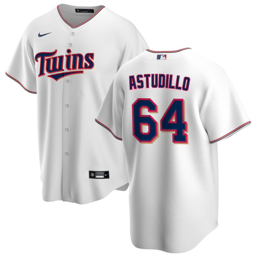 Nike Men #64 Willians Astudillo Minnesota Twins Baseball Jerseys Sale-White